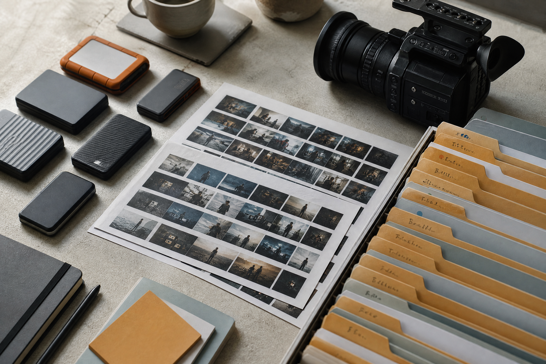 《素材库不是仓库：给每段可用画面写一个动词》主题图